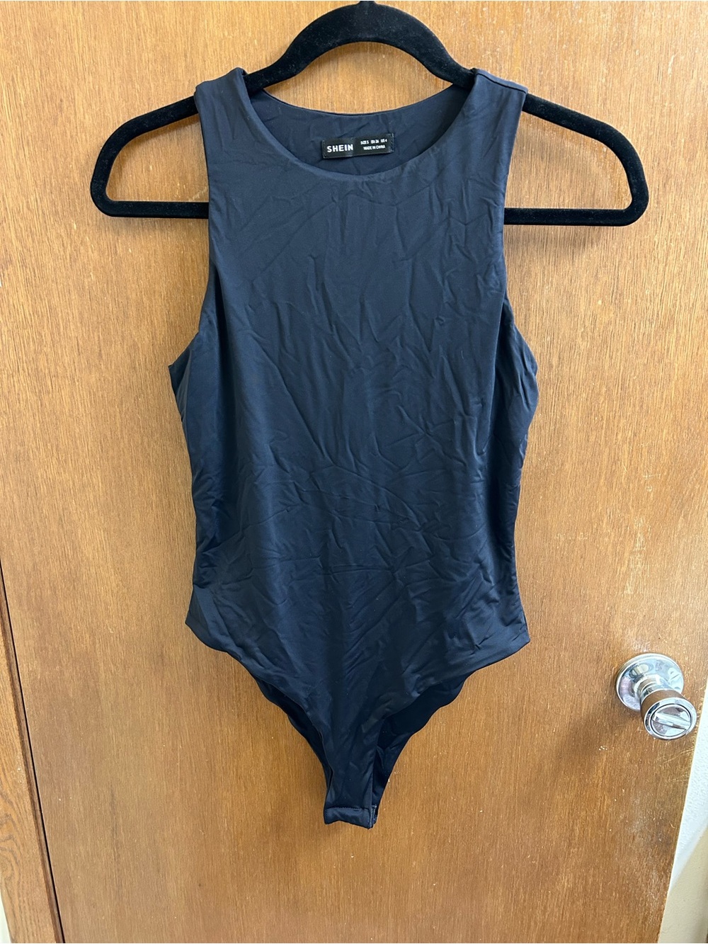 Shein Black High Neck Bodysuit Small